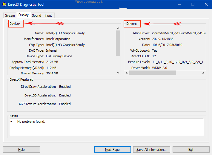 How to Get System Details by using DirectX Diagnostic Tool Pic 5