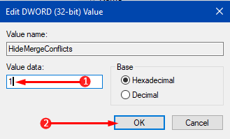 How to Hide Folder Merge Conflicts Dialog in Windows 10