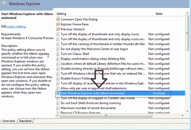 How to Hide Windows Explorer Ribbon Permanently in Windows 8 image 3
