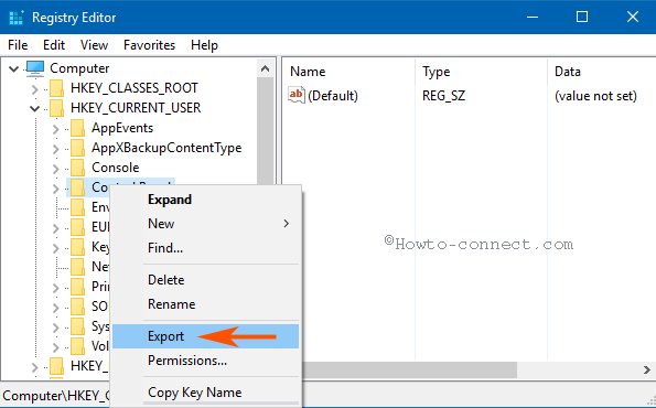 How to Import and Export Registry Editor on Windows 10 Step 2.1