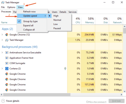 Task Manager Bloomerg Update Process How to Increase Task Manager Update Speed in Windows 11 or 10