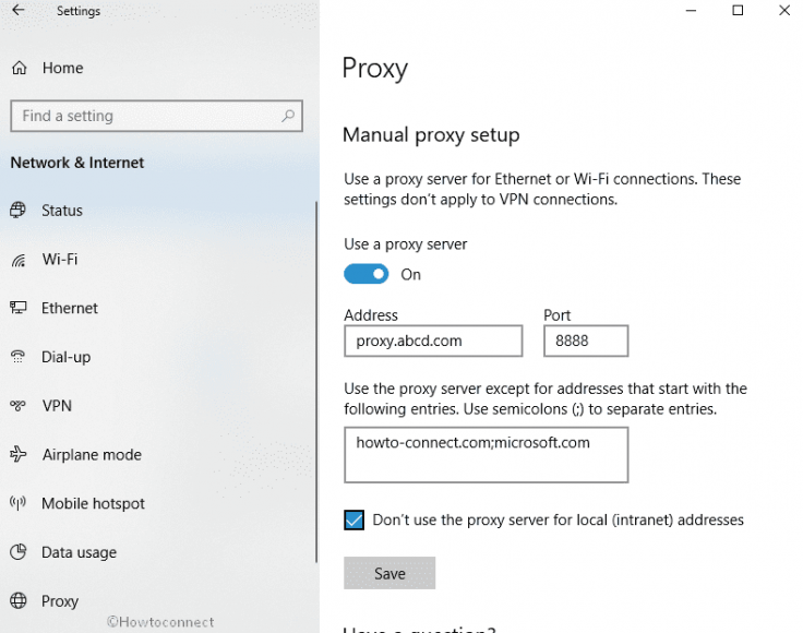 How to Manage Proxy Settings in Windows 10