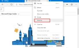 How to Mute and Unmute Tab in Chromium Microsoft Edge Browser image 1