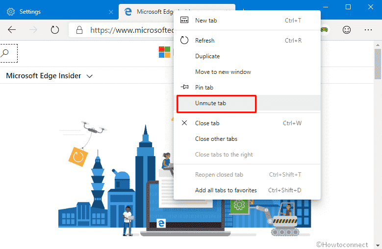 How to Mute and Unmute Tab in Chromium Microsoft Edge Browser image 2
