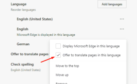 How to Never Translate in Microsoft Edge Chromium Browser - Image 2