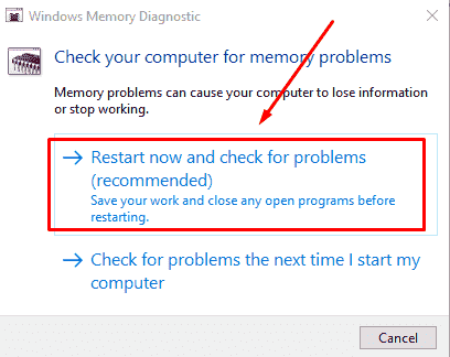 How to Open Memory Diagnostic Tool in Windows 10 image 2
