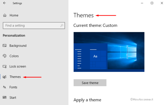 How to Open Themes Settings in Windows 10