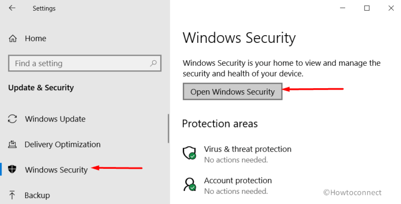 How to Open Windows Security App in Windows 10