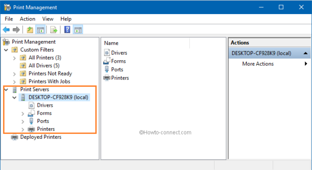 printer manager windows 10