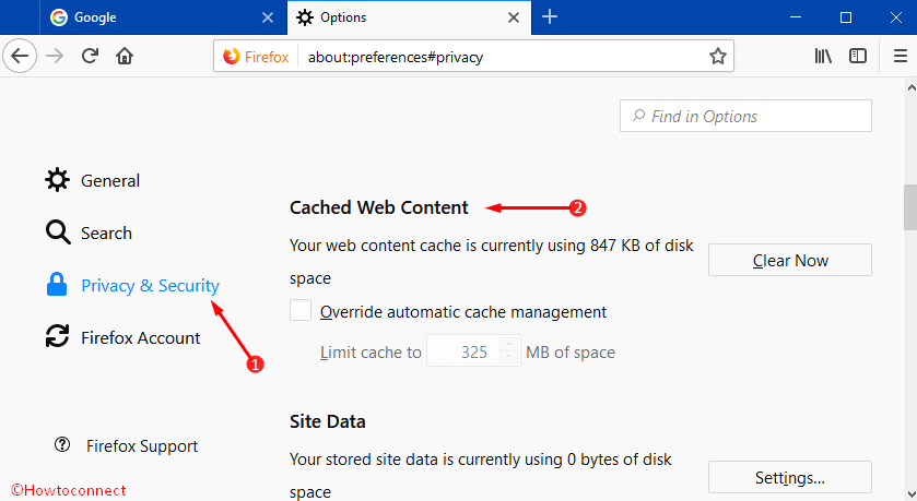 How to Override Automatic Cache Management in Firefox Photos 2