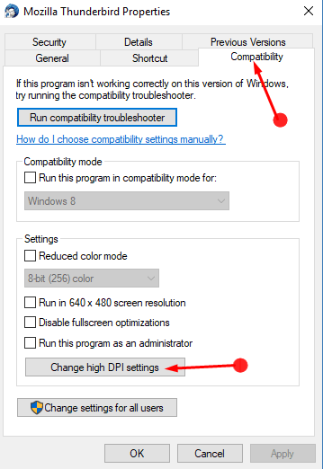 How to Override System DPI Settings for Desktop App in Windows 10 pic 2