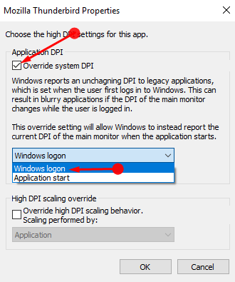 How to Override System DPI Settings for Desktop App in Windows 10 pic 3