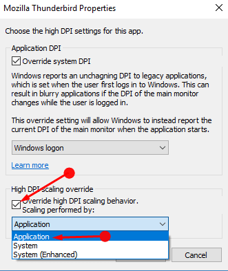 How to Override System DPI Settings for Desktop App in Windows 10 pic 4