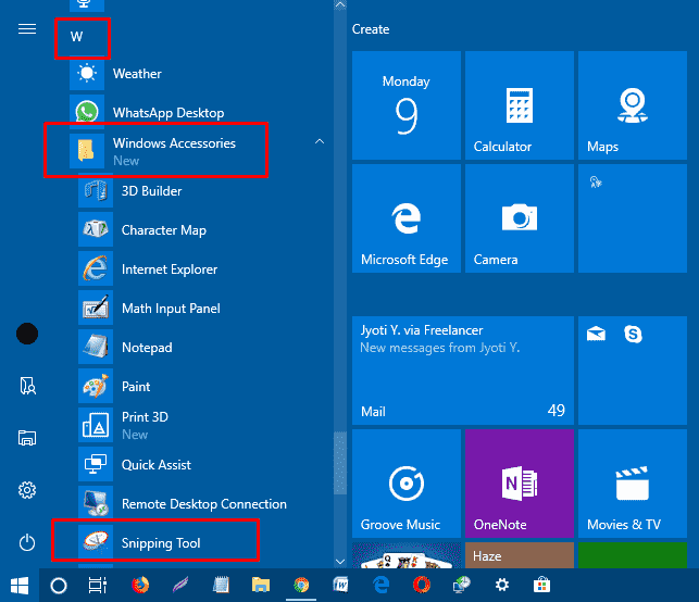 How to Pin Snipping Tool to Start and Taskbar in Windows 10 pic 1