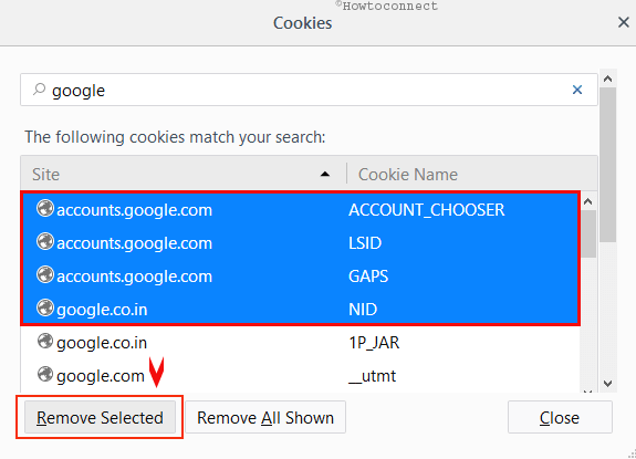 How to Remove Individual Cookies in Firefox in Window 10 Pic 3