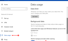 How to Restrict Background Data While Roaming in Windows 10 Pic 2