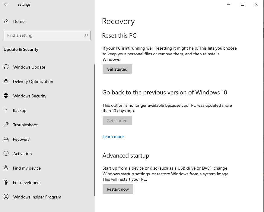 How to Rollback Mistakenly Released Windows 10 Build 18947