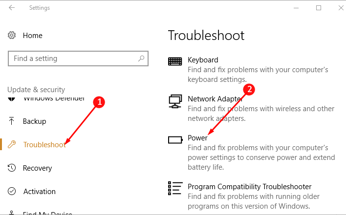 How to Run Power Troubleshooter in Windows 10 pic 2