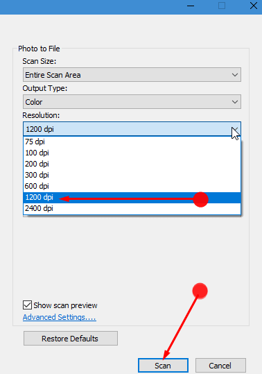 How to Scan High Resolution image with HP Deskjet Scanner in Windows 10 image 1