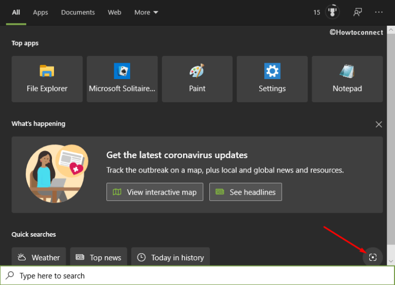 How to Search with a Screenshot in Windows 10