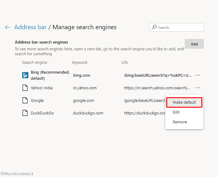 How to Set Google as Default Search in Chromium Microsoft Edge Browser image 6