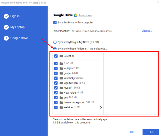 How to Setup Google Drive Backup and Sync on Windows 10
