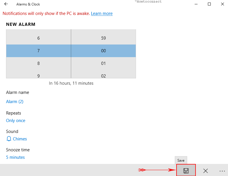 How to Setup an Alarm on Windows 10 Laptop image 10