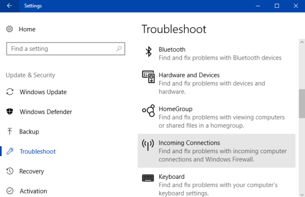 How to Troubleshoot Incoming Connections in Windows 10