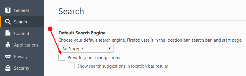 How to Turn Off Address Bar Suggestion in Firefox 55 image 3