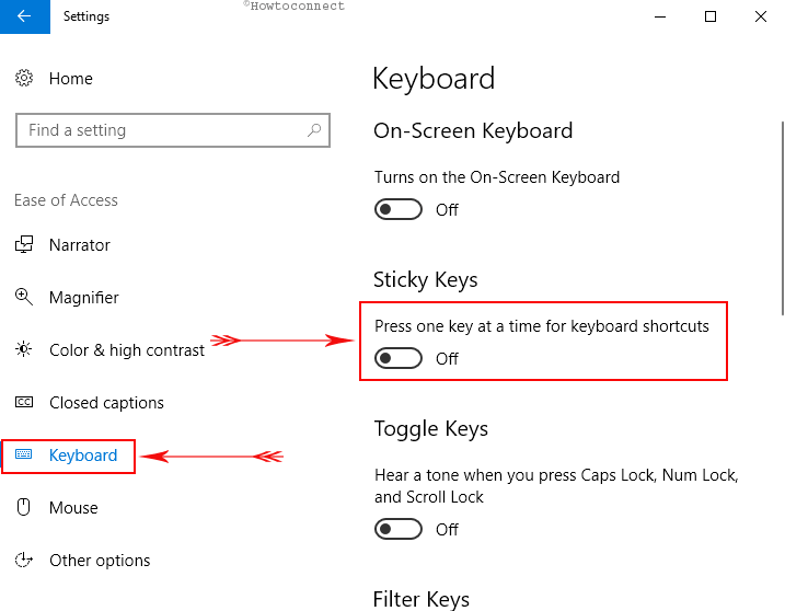How to Turn Off Sticky Keys in Windows 10 Keyboard Pic 2
