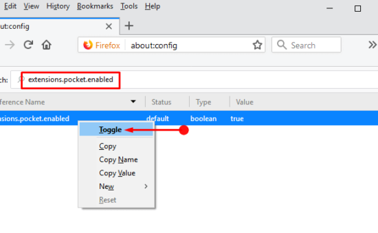 How to Turn off Pocket in Firefox 57 photo 2