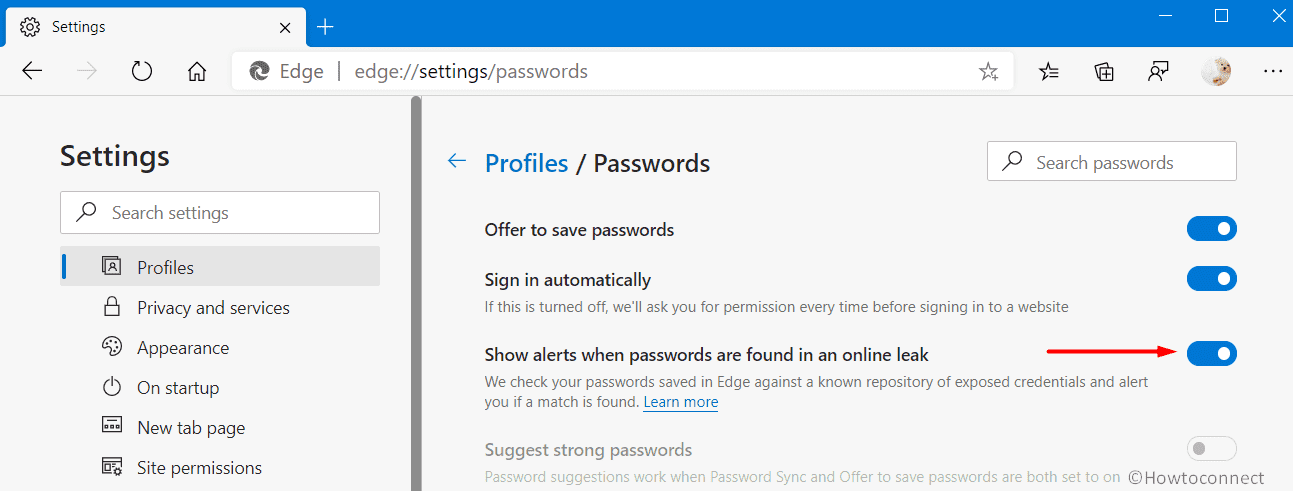 How to Turn on off Password Monitor in Microsoft Edge Pic 2