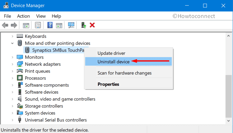 uninstall mouse driver