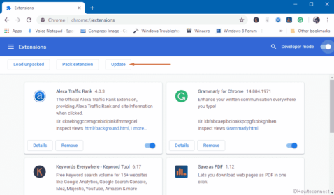 How to Update All Extensions at Once in Chrome