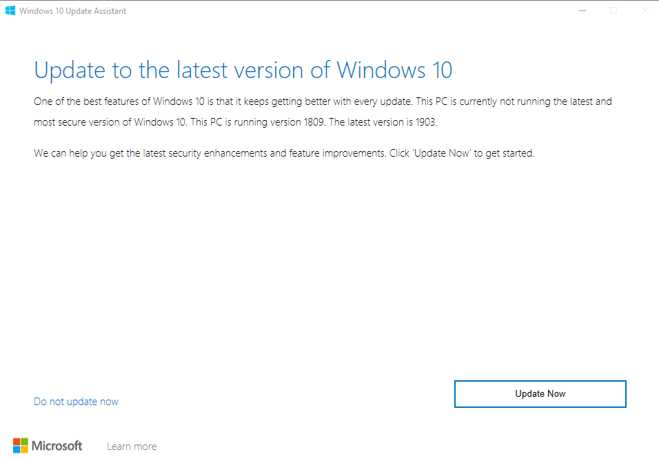 How to Update your Desktop to Windows 10 May 2019 Update 1903 image 3