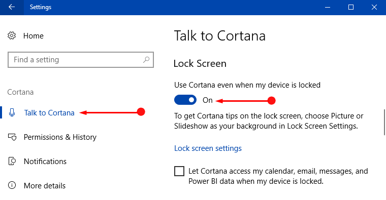 How to Use Cortana Voice Commands to Lock, Restart, Shutdown, Sign out Windows 10 Pic 3