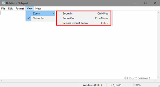 How to Zoom in and Out Text in Notepad on Windows 11 or 10