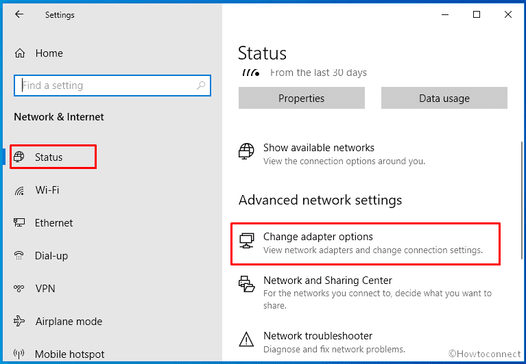 change dial up settings
