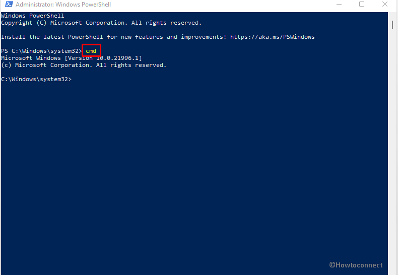 How to open Command Prompt as administrator in Windows 11 Via Windows PowerShell