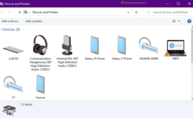 How to open Devices and Printers (Control Panel) in Windows 10