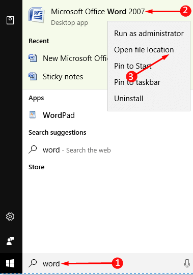 How to open Word documents on Windows 10 picture 9