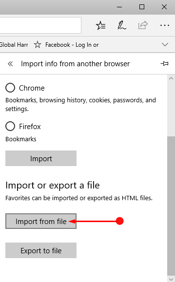 Import Bookmarks from Safari to Microsoft Edge Photo 5