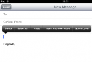 insert photo from email app in iOS6