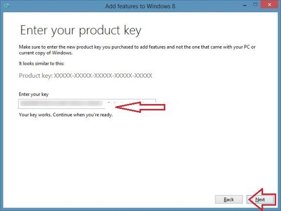 insert windows 8 product key