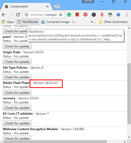 Instantly Update Flash in Chrome image 2