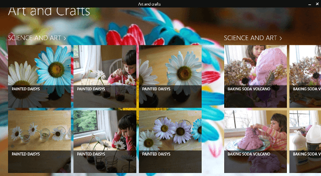 Art and Crafts Windows 8 App - Learn Different Techniques for Kids