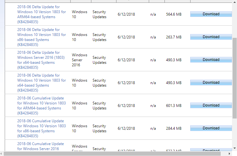KB4284835 Windows 10 April 2018 Update Version 1803 Build 17134.112