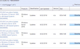 KB4284848 Windows 10 April 2018 Update Version 1803 Build 17134.137