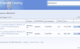 KB4345419 for Windows 10 1703 Build 15063.1208 Cumulative Update