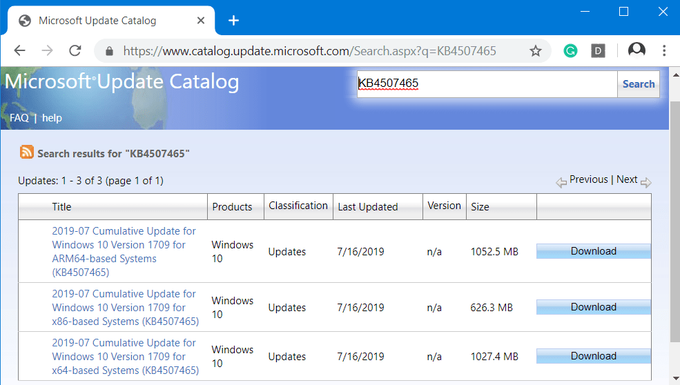 KB4507465 Image 1
